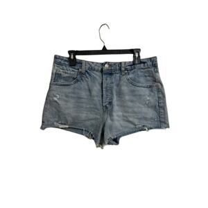 Wild Fable Cut Off Light Wash Raw Hem Denim Shorts - Women's 12R